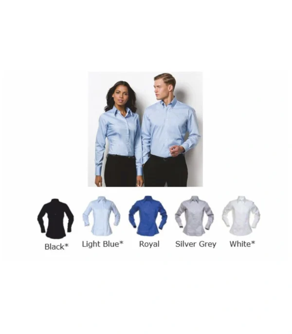 Kustom Kit K702 Ladies  long sleeve Oxford blouse